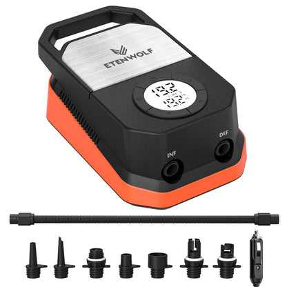 Bomba Eléctrica de Alta Presión Etenwolf S4 para Paddle Board y Kayak (20 PSI)