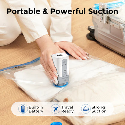 Kit de Bolsas de Vacío Etenwolf con Bomba Inalámbrica Recargable