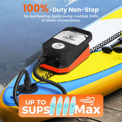 Bomba Eléctrica de Alta Presión Etenwolf S4 para Paddle Board y Kayak (20 PSI)