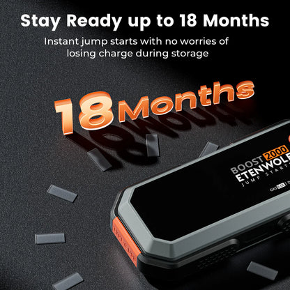Partidor de Batería Portátil y Powerbank Etenwolf Helios J1 (2000A)