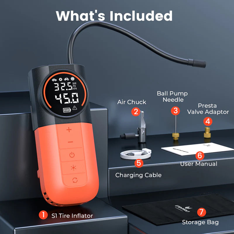 Mini Compresor de Aire Inteligente Portátil Etenwolf S1